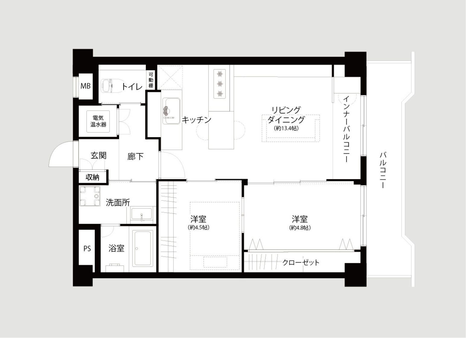 物件の間取図